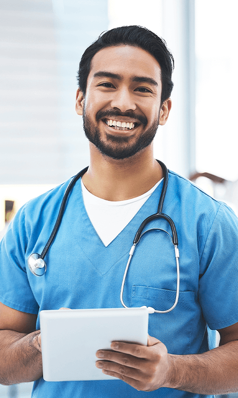 portrait-doctor-and-asian-man-with-tablet-typing-2023-04-20-19-09-35-utc